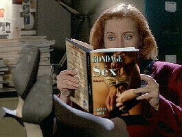 "I should show this to Mulder... but he'd probably get the wrong idea."